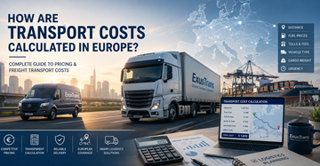 Izračun cijena prijevoza u Europi uz logističke kamione, troškove prijevoza, gorivo, cestarine i planiranje isporuke